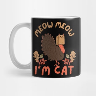 Thanksgiving Funny Turkey Fake Cat Mug